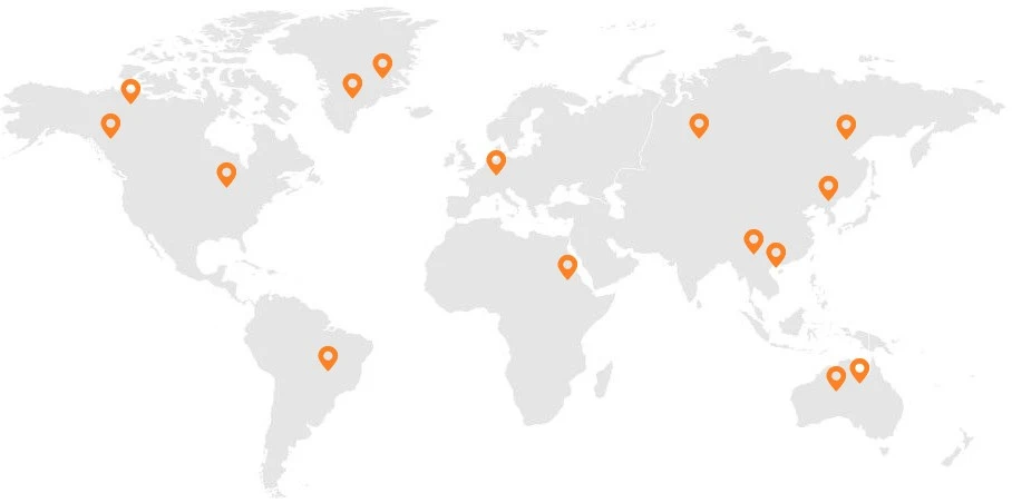 Global presence map