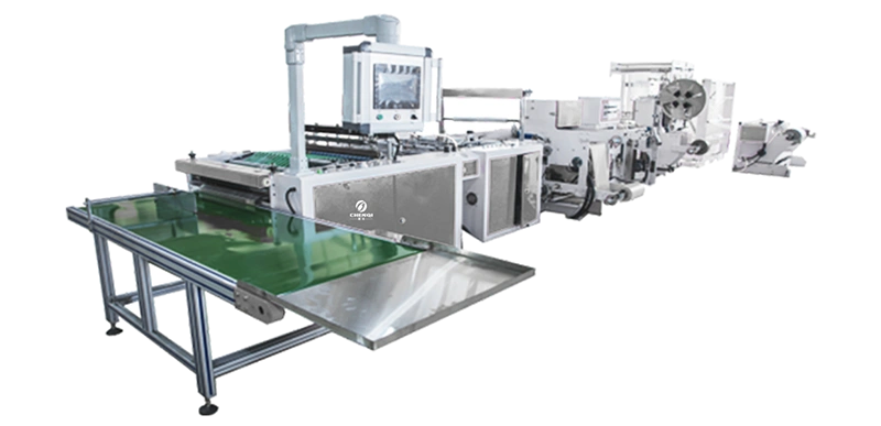 Full Automatic Side Sealing Soft Loop Handle Bag Making Machine Equipped
