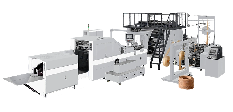 Automatic Portable Square Bottom Paper Bag Making Machine