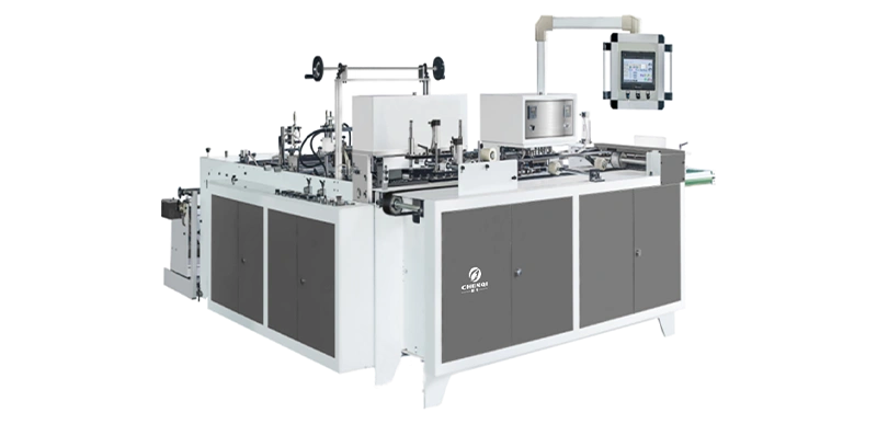 Fully Automatic Plastic Bottom Sealing And Soft Loop Handle Bag Making Machine