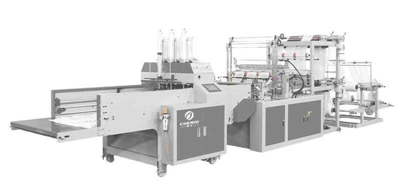 Double-Layer Six-lines Automatic Cold Cutting Vest Bag Making Machine
