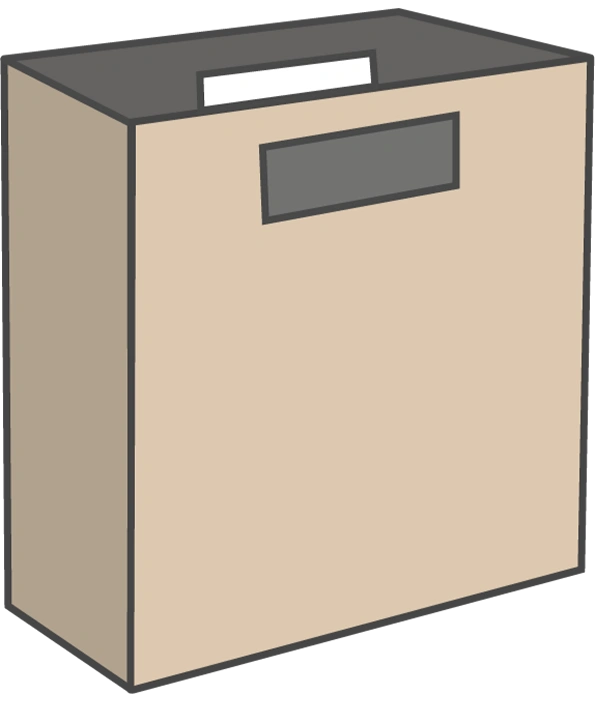 Square bottom bags